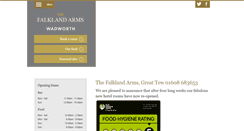 Desktop Screenshot of falklandarms.co.uk